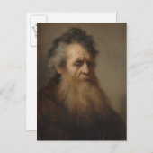 Rembrandt Portret van een oud man 1632 Briefkaart (Voorkant / Achterkant)