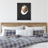 Rembrandt Portret van een vrouw Canvas Afdruk (Insitu (Slaapkamer))
