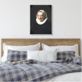 Rembrandt Portret van een vrouw Canvas Afdruk (Insitu (Slaapkamer))