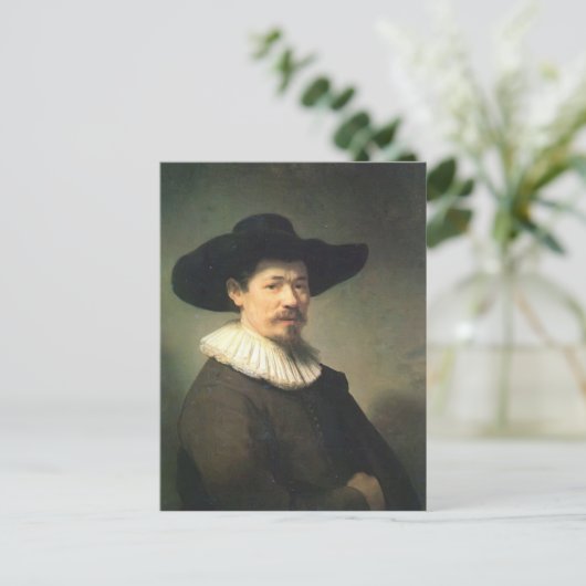 Rembrandt-portret van Herman Doomer Briefkaart (Staand voorkant)
