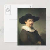 Rembrandt-portret van Herman Doomer Briefkaart (Voorkant / Achterkant)