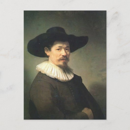 Rembrandt-portret van Herman Doomer Briefkaart (Voorkant)