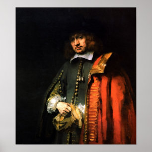 Rembrandt - Portret van Jan Six Poster