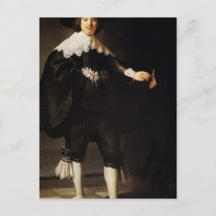 Rembrandt: Portret van Maerten Soolmans Briefkaart