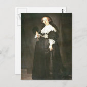 Rembrandt: Portret van Oopjen Coppit Briefkaart (Voorkant / Achterkant)