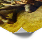 Rembrandt - Profeet Balaam en de ezel Poster (Hoek)