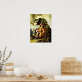 Rembrandt - Profeet Balaam en de ezel Poster (Keuken)