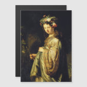 Rembrandt - Saskia als Flora (Voorkant / Achterkant)