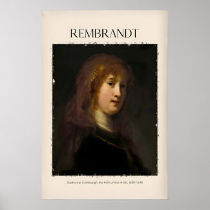 Rembrandt Saskia van Uylenburgh Portret Print
