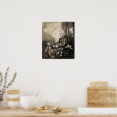 Rembrandt - Seed Woman met open boek op haar blad Poster (Keuken)