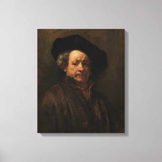 Rembrandt Self-Portrait Canvas Afdruk (Voorkant)