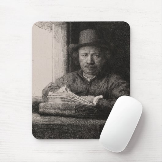 Rembrandt Self-Portrait CC0169 Mousepad Muismat (Met muis)
