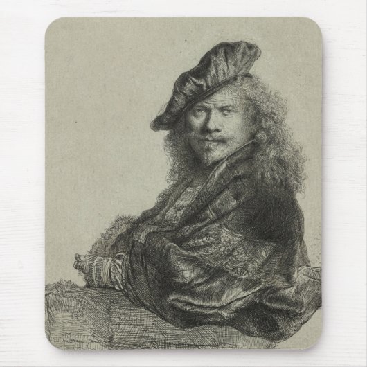 Rembrandt Self-Portrait CC0170 Mousepad Muismat (Voorkant)