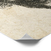 Rembrandt - Self-Portrait, Long Bushy Hair 1631 Poster (Hoek)