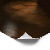 Rembrandt Self-Portrait met Beret Glossy Poster (Hoek)