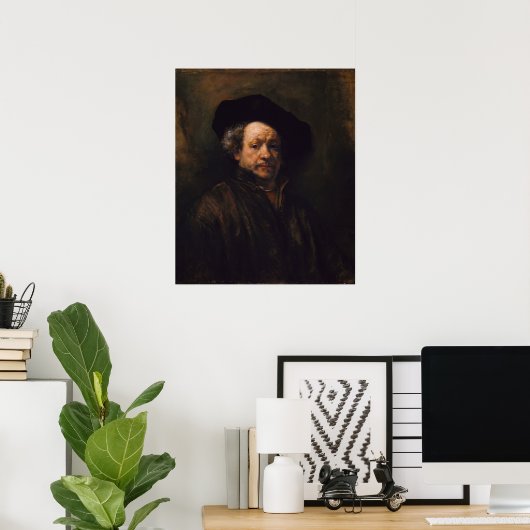 Rembrandt Self Portrait Poster (Thuiskantoor)