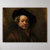 Rembrandt Self Portrait Poster (Voorkant)