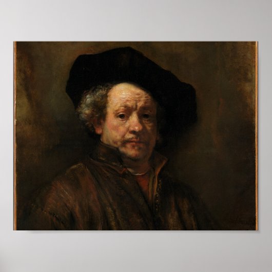 Rembrandt Self Portrait Poster (Voorkant)