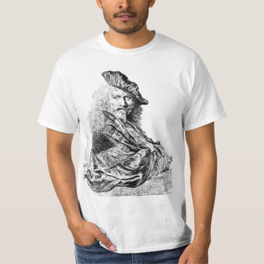Rembrandt Self Portrait T-Shirt (Voorkant)