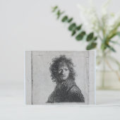 Rembrandt: Self-portret, Frowning Briefkaart (Staand voorkant)