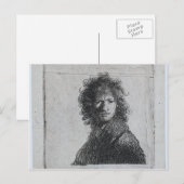 Rembrandt: Self-portret, Frowning Briefkaart (Voorkant / Achterkant)