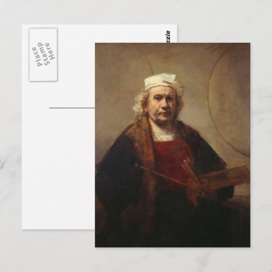 Rembrandt Self-Portret met twee cirkels Briefkaart (Voorkant / Achterkant)