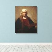 Rembrandt Self-Portret met twee cirkels Canvas Afdruk (Insitu (Houten vloer))