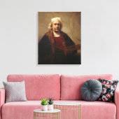 Rembrandt Self-Portret met twee cirkels Canvas Afdruk (Insitu (Woonkamer))