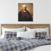 Rembrandt Self-Portret met twee cirkels Canvas Afdruk (Insitu (Slaapkamer))