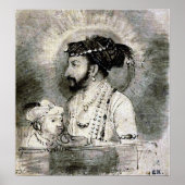 Rembrandt - Shah Jahan en zijn zoon 1656 Poster (Voorkant)