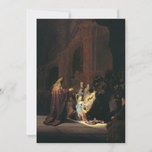 Rembrandt - Simeon's Song of Piedere Kaart