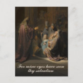 Rembrandt, Simeon's Song of Prise - Fine Art Briefkaart (Voorkant)