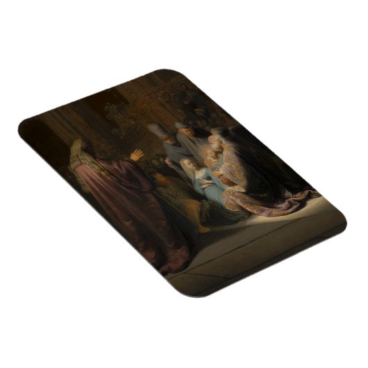 Rembrandt, Simeon's Song of Prise - Fine Art Magneet (Rechterzijde)