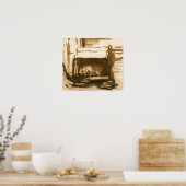 Rembrandt - Sleeping Watchdog Poster (Keuken)