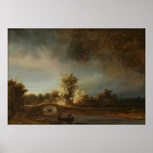 Rembrandt - Stenen Brug Poster (Voorkant)