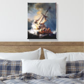 Rembrandt Storm op het Meer van Galilea Canvas Afdruk (Insitu (Slaapkamer))