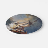 Rembrandt Storm op het Meer van Galilea Papieren Bordje (Gekanteld)