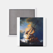 Rembrandt Storm op het Zee van Galilea Magneet (Voorkant / Achterkant)