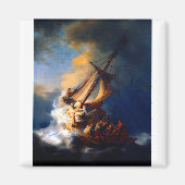 Rembrandt Storm op het Zee van Galilea Magneet (Voorkant)