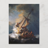 Rembrandt Storm Zee van het Schilderen van Galilea Briefkaart (Voorkant)
