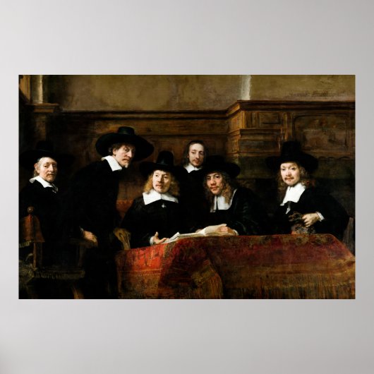 Rembrandt: Syndics van de Trekkengids Poster (Voorkant)