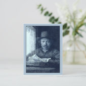 Rembrandt Tekening in een venster Briefkaart (Staand voorkant)