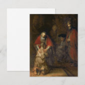 Rembrandt - terugkeer van de prodigal Son Bedankkaart (Voorkant / Achterkant)