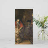 Rembrandt - terugkeer van de prodigal Son Feestdagenkaart (Staand voorkant)