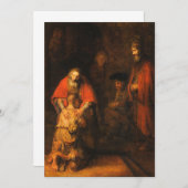 Rembrandt - Terugkeer van de prodigal Son Kaart (Voorkant / Achterkant)