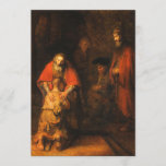 Rembrandt - terugkeer van de prodigal Son Kaart<br><div class="desc">Rembrandt - terugkeer van de prodigal Son</div>
