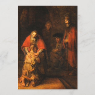 Rembrandt - terugkeer van de prodigal Son Kaart