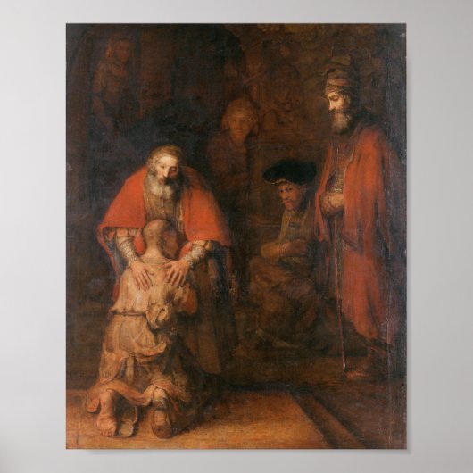 Rembrandt - Terugkeer van de prodigal Son Poster (Voorkant)
