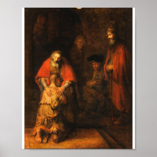 Rembrandt - Terugkeer van de prodigal Son Poster