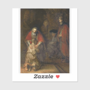 Rembrandt - Terugkeer van de prodigal Son Sticker